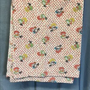 Vintage cute doll Patterned Throw Blanket